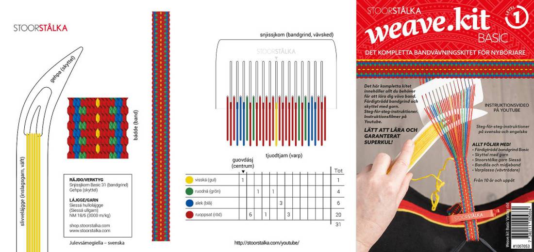 Weave.kit Basic Vardag röd